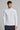 Fleece Back Slim Fit 1/4 Zip Top - Chalk White